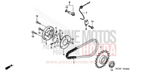 EMBRAYAGE DE DEMARRAGE CM125CX de 1999